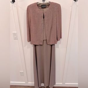 Alex Evenings Formal or wedding Dress with Jacket Size 12 Sparkle